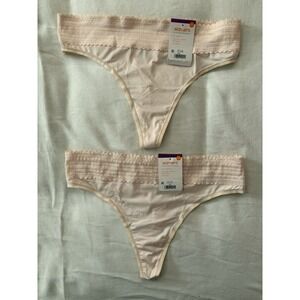 NEW Warners No Pinching No Problems Lace Thong Rx5101J Womens 2xlarge 2 Pair